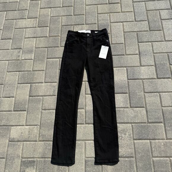 CITIZENS OF HUMANITY SKYLA MID RISE CIGARETTE LEG JEANS PLUSH BLACK NWT $198 24 - Picture 7 of 15